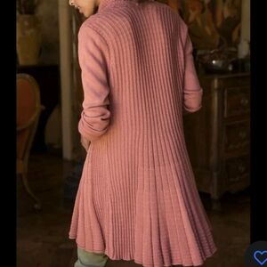 Soft SurroundingsSuzette sequin long line Asymmetrical open front cardigan Large